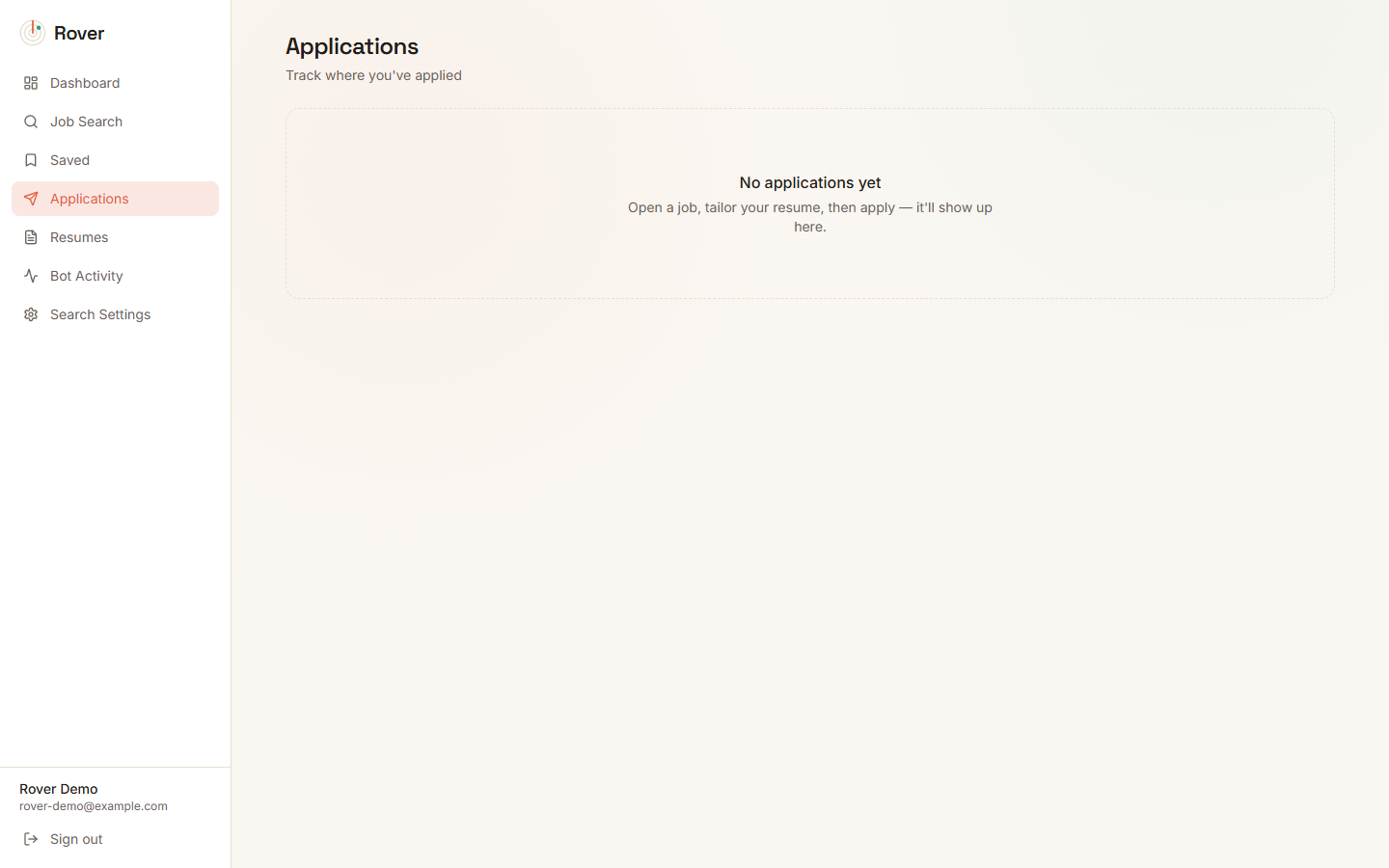 Job search results